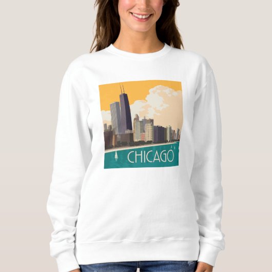 Chicago | Modern Skyline Sweatshirt (Vorderseite)