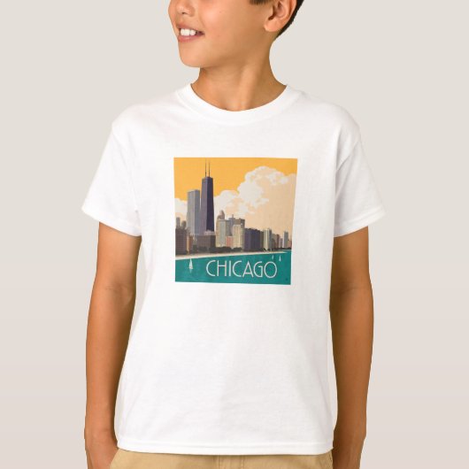 Chicago | Modern Skyline T-Shirt (Vorderseite)