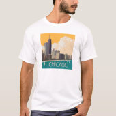 Chicago | Modern Skyline T-Shirt (Vorderseite)