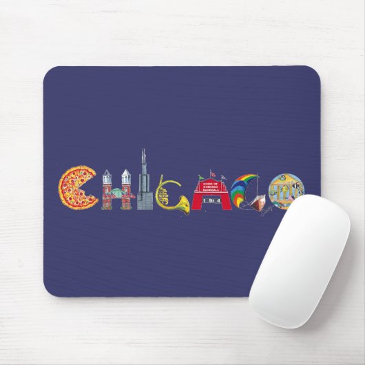 Chicago mousepad (Mit Mouse)