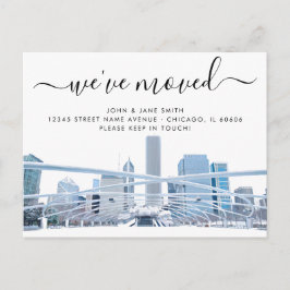 Chicago Moving Announction Postcard Ankündigungspostkarte