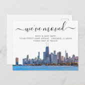Chicago Moving Announction Postcard Ankündigungspostkarte (Vorne/Hinten)