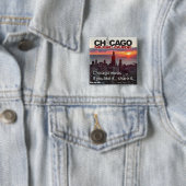 Chicago-Musik-Führer-Quadrat-Knopf Button (Beispiel)