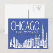 Chicago My Town Postcard Postkarte (Vorne/Hinten)