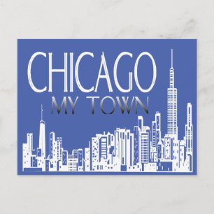 Chicago My Town Postcard Postkarte
