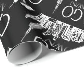 Chicago My Town Vintages Geschenkpapier (Rolleneckpunkt)