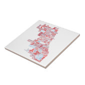 Chicago-Nachbarschafts-Karte Fliese (Seite)