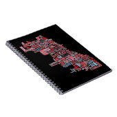 Chicago-Nachbarschafts-Karte Notizblock (Rechte Seite)