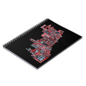 Chicago-Nachbarschafts-Karte Notizblock (Linke Seite)