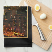 Chicago nachts küchentuch (Viertel Falte)