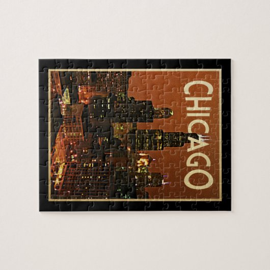 Chicago nachts puzzle (Horizontal)