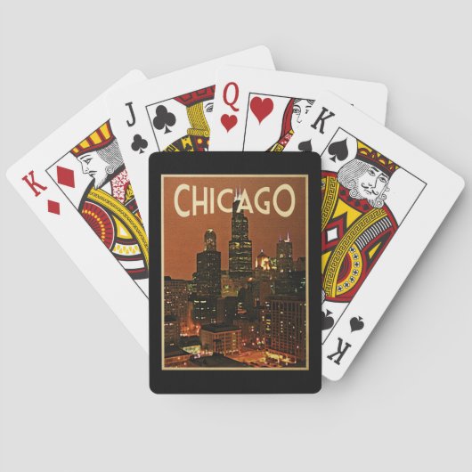 Chicago nachts spielkarten (Rückseite)