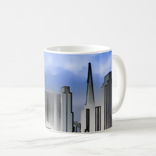 Chicago Nature Scene Gebäude Towers Kaffeetasse (VorderseiteRechts)