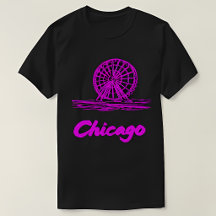 Chicago Navy Pier Riesenrad Neon Pink