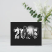 Chicago New Year 2026 Business Danke Postkarte (Stehend Vorderseite)