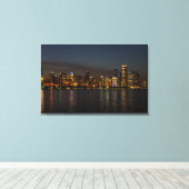 Chicago Night Cityscape Leinwanddruck (Insitu (Holzboden))