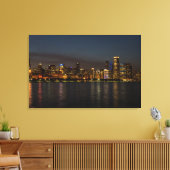 Chicago Night Cityscape Leinwanddruck (Insitu (Wohnzimmer))