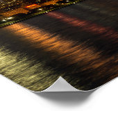 Chicago Night Cityscape Poster (Ecke)