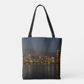 Chicago Night Cityscape Tasche (Rückseite)