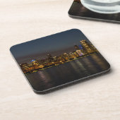 Chicago Night Cityscape Untersetzer (Linke Seite)
