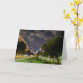 Chicago Night Sky Greeting Card Karte (Gelbe Blume)