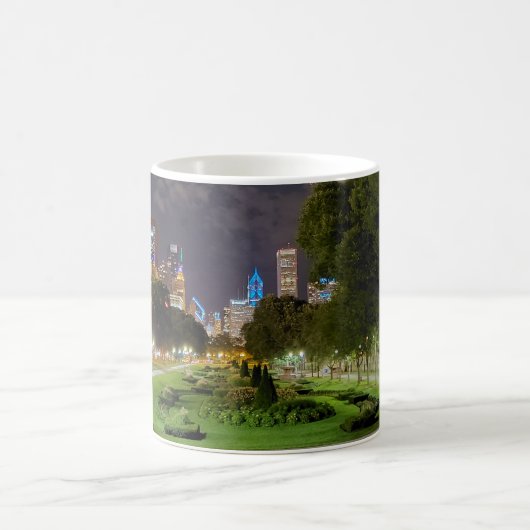 Chicago Night Sky Tasse (Mittel)