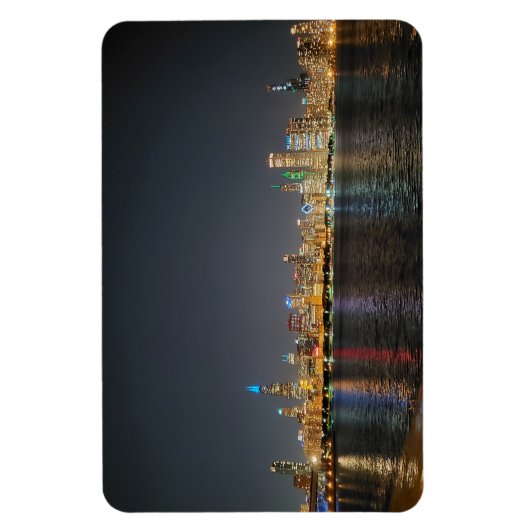 Chicago Night Skyline-Magnet Magnet (Vertikal)