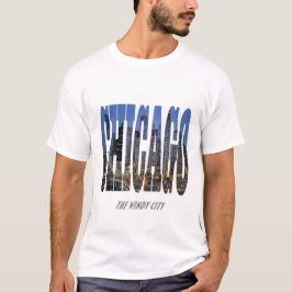Chicago Night Skyline T-Shirt