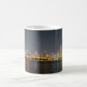 Chicago Night Skyline Tasse (Mittel)