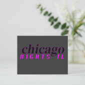 Chicago Nights Postkarte (Stehend Vorderseite)