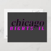 Chicago Nights Postkarte (Vorne/Hinten)