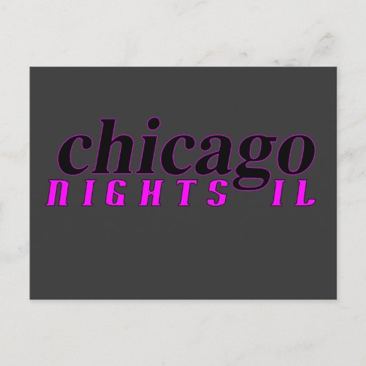 Chicago Nights Postkarte (Vorderseite)