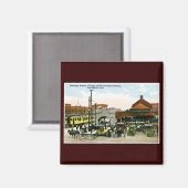 Chicago & Northwestern Railway, Des Moines, Iowa Magnet (Vorderseite/Rückseite)