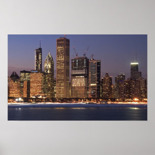 Chicago Obama Skyline Poster