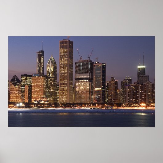 Chicago Obama Skyline Poster (Vorne)