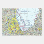 Chicago O'Hare Aeronautical Chart Geschenkpapier Set (Vorderseite 2)