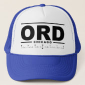 Chicago O'Hare Int'l Airport ORD Truckerkappe (Vorderseite)