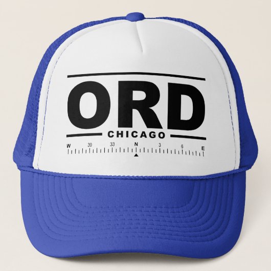 Chicago O'Hare Int'l Airport ORD Truckerkappe (Vorderseite)
