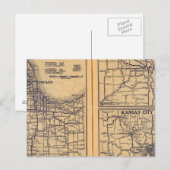 Chicago, Omaha, Kansas City Postkarte (Vorne/Hinten)