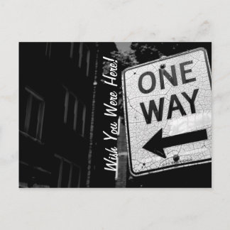 Chicago One Way Postkarte