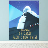 Chicago Pacific Northwest Leinwanddruck (Insitu (Holzboden))
