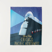 Chicago Pacific Northwest Wandteppich (Vorderseite)