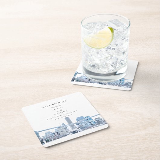 Chicago Paper Untersetzer Save the Date (Vor Ort)