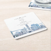 Chicago Paper Untersetzer Save the Date (angewinkelt)