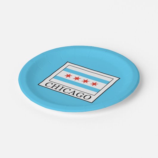 Chicago Pappteller (Schrägansicht)