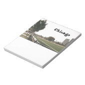 Chicago Park in Sepia Tones Notizblock (Rotiert)