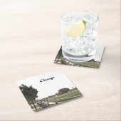 Chicago Park in Sepia Tones Rechteckiger Pappuntersetzer (Vor Ort)