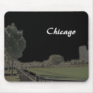 Chicago Park Verdunkelte Himmel Mousepad