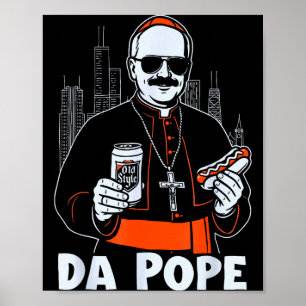Chicago Pe Leo Xiv Da Pe New Pe Tribut Pate Poster