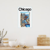 Chicago Plakat (Küche)
